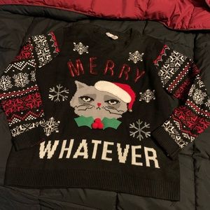 Ugly Christmas Sweater - Grumpy Cat